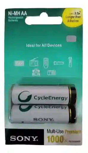 Pilas Recargable Aa X2 Unidades 2500mah 1.2v Ni-mh