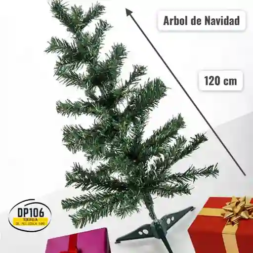 Arbol De Navidad Artificial De 1.20 Metros Con Base Estable