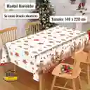 Mantel Rectangular De Navidad (140 X 220 Cm) Diseño Aleatorio De Nochebuena