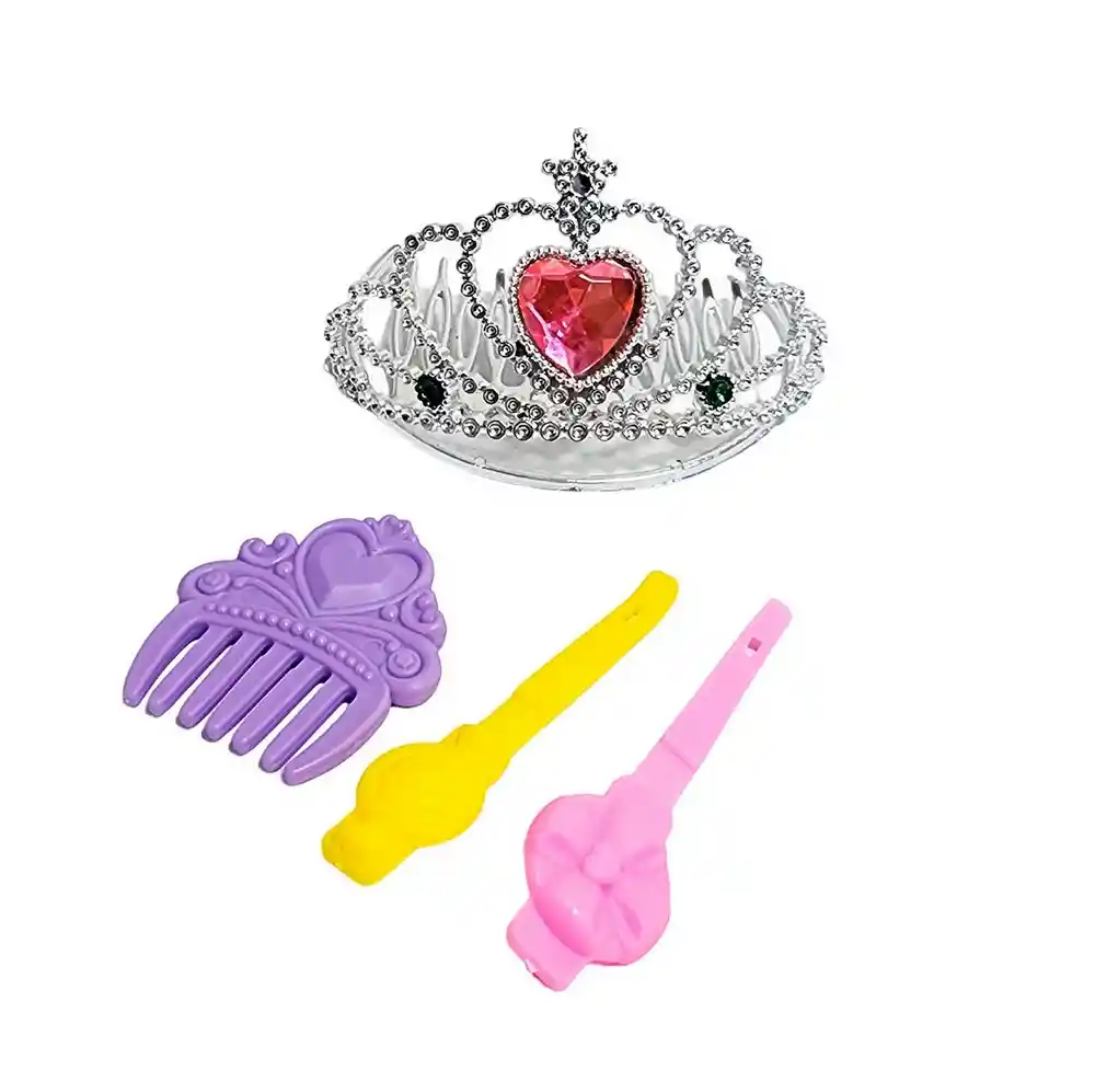 Juguete Accesorios De Belleza Corona Peine Niñas Interactivo