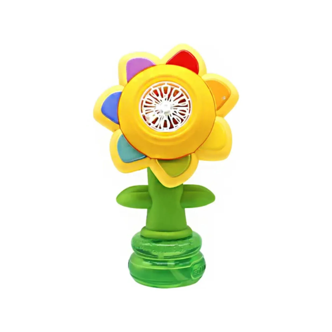 Máquina De Burbujas Con Forma De Girasol Para Niños – Recargable Por USB, 3 Modos: Luces, Baile Y Burbujas, Ideal Para Fiestas Y Juego Al Aire Libre