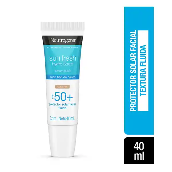 Protector Solar Sun Fresh Hydro Boost Tono Claro Fps 50+ 40ml