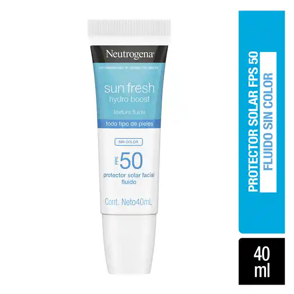 Protector Solar Neutrogena Sun Fresh Hydro Boost Sin Color Fps 50 40ml