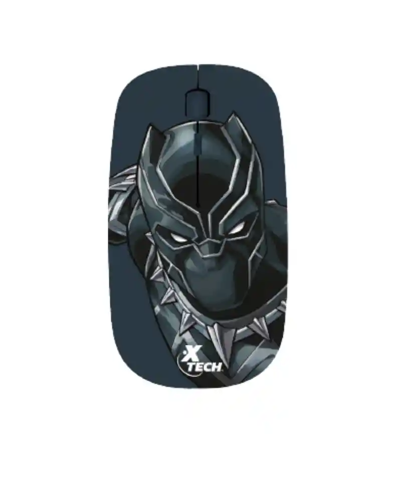 Mouse Inalámbrico Xtech Marvel Edición Pantera Negra