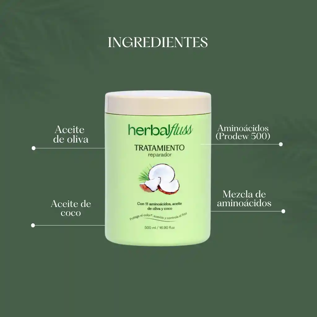 Tratamiento Reparador Herbalfluss 500ml Envase