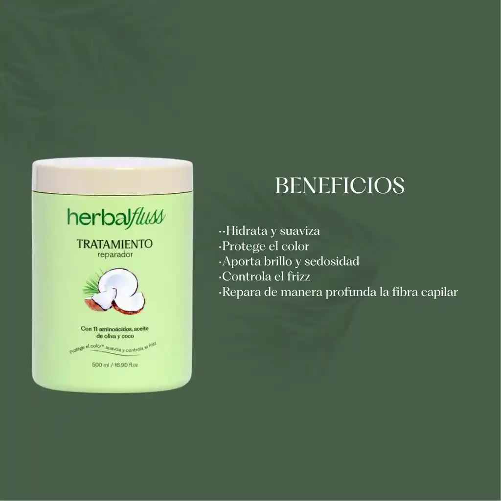 Tratamiento Reparador Herbalfluss 500ml Envase
