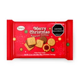 Galleta Greco Merry Christmas 180 Gr Surtido