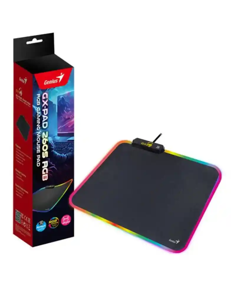Mouse Pad Genius Gx-pad 260s Rgb Usb Negro