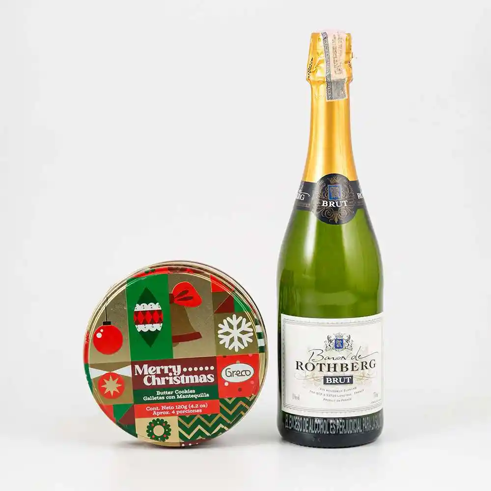 Vino Baron Rotherg + Galleta Greco 750 Ml