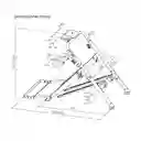 Soporte Universal Plegable Para Simulador Timón Y Palanca Techgo Sptg-05, Compatible Logitech Y +