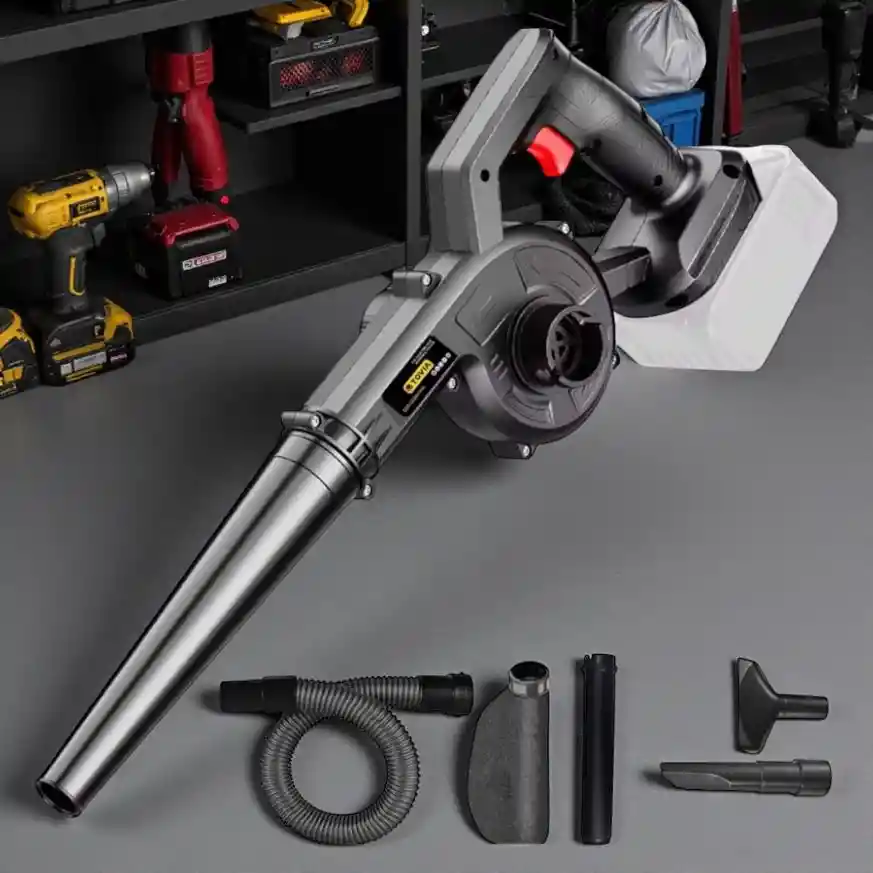 Aspirador Y Soplador Inalámbrico Con 4 Boquillas Para Limpieza