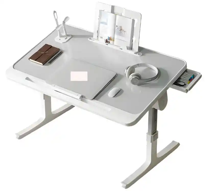 Mesa Laptop Ajustable Con Luz Ergonómica Trabaja En Casa Para Cama Estudió Innovo