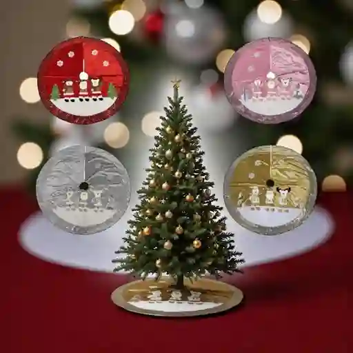 Pie De Arbol Navideño 120cm