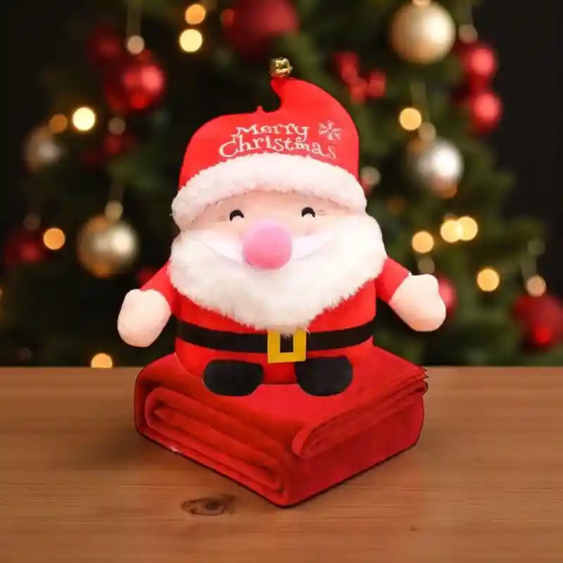 Peluche Santa Claus Con Cobija