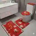Juego De Baño Navideño X 4 Piezas