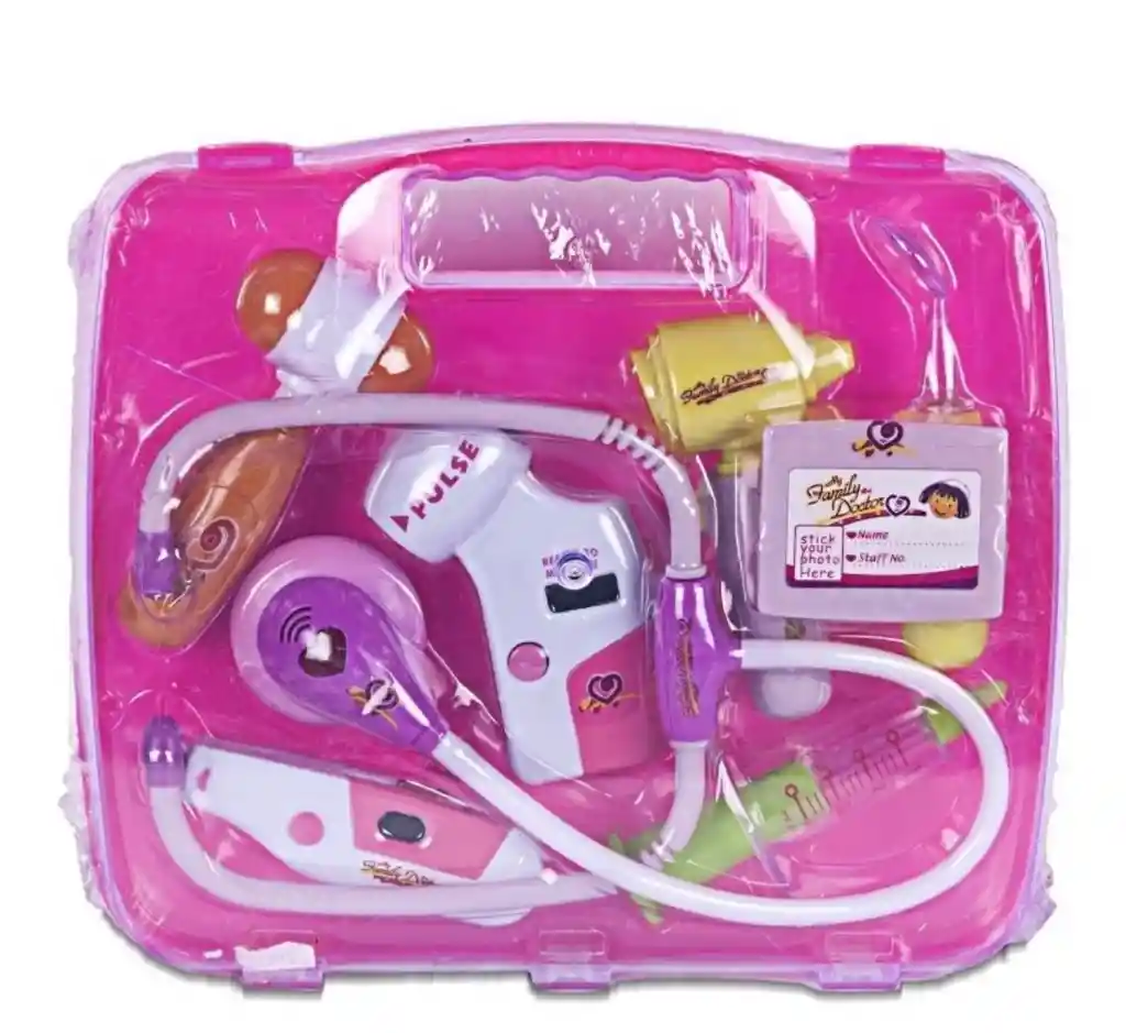 Kit Set Maletin De Doctor Juguete Niños 7 Piezas Con Luz Y Sonido