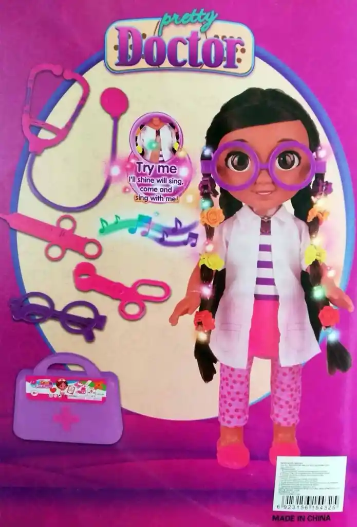 Muñeca Doctora Juguete Sonido Accesorios Niñas Infantil