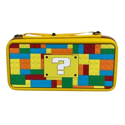 Estuche De Viaje Rígido Signo Bloques Compatible Con Switch 2