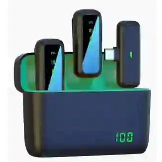 Micrófono De Solapa Bluetooth 2.4ghz Con Pantalla Lcd – Grabaciones Claras Y Sin Ruido