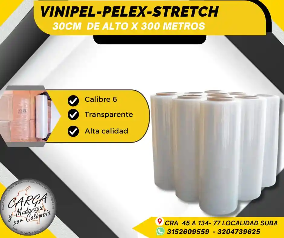 Vinipel-pelex 30cmx300m-empaque