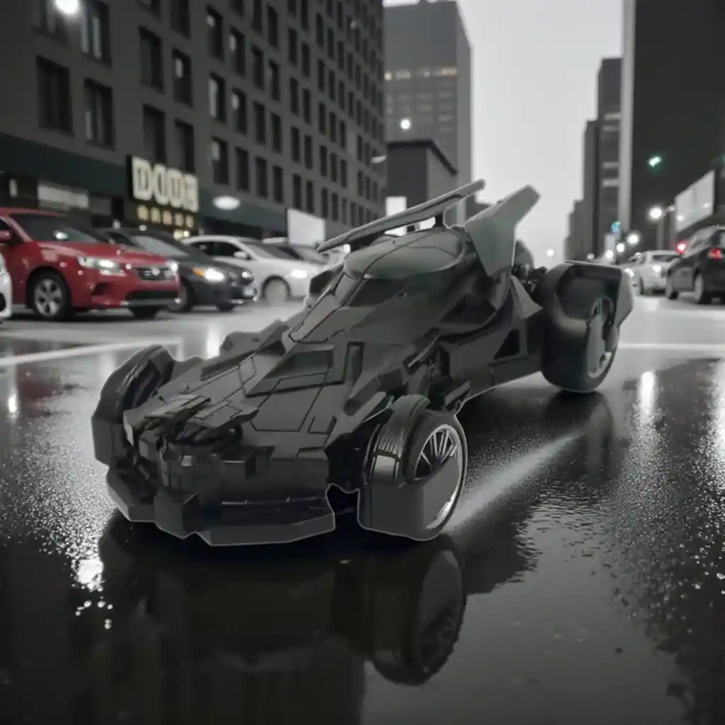 Batimovil Juguete Carro Control Remoto Para Niños