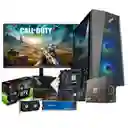 Cpu Gamer Power Group Amd Ryzen 5-8400f 512gb / 16gb Ram Ddr5 Rtx3050 6gb Monitor 21,5pulgadas