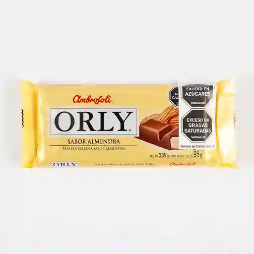Chocolate Orly 95 Gr Almendra