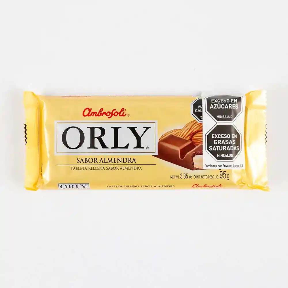 Chocolate Orly 95 Gr Almendra