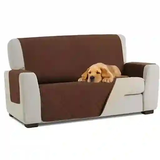 Protector De Sofa Tela Elastica Forro Lavable Ideal Para Mascotas Muebles 2 Puestos