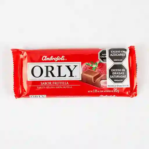 Chocolate Orly 95 Gr Fresa