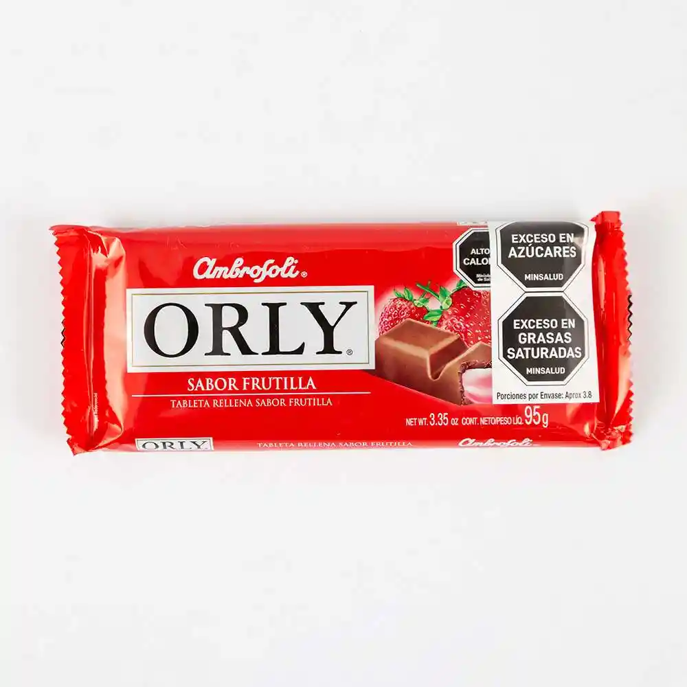 Chocolate Orly 95 Gr Fresa