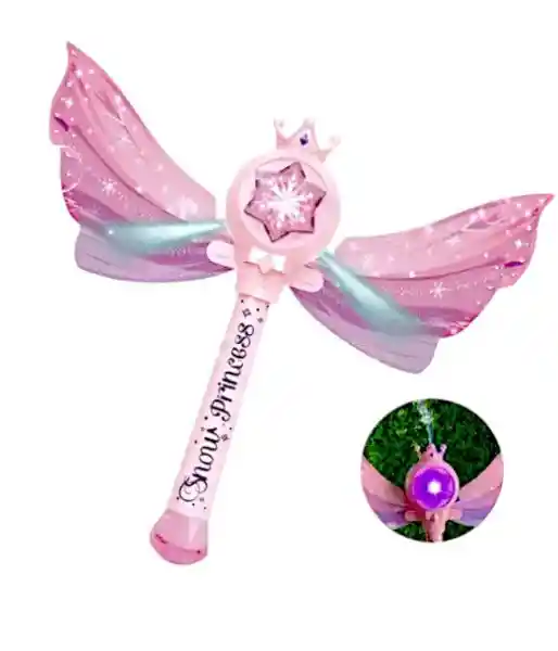Juguete Varita Mágica Princesas Burbujero Didáctico