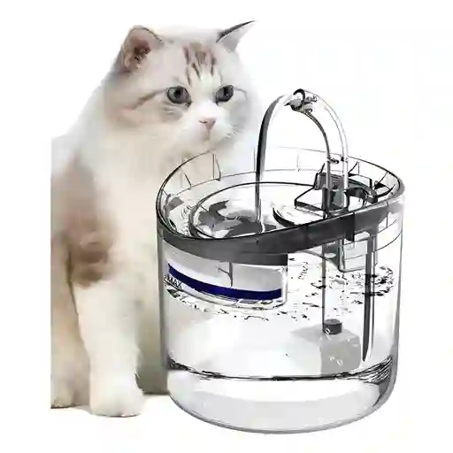 Fuente De Agua Para Perro Transparente 2l