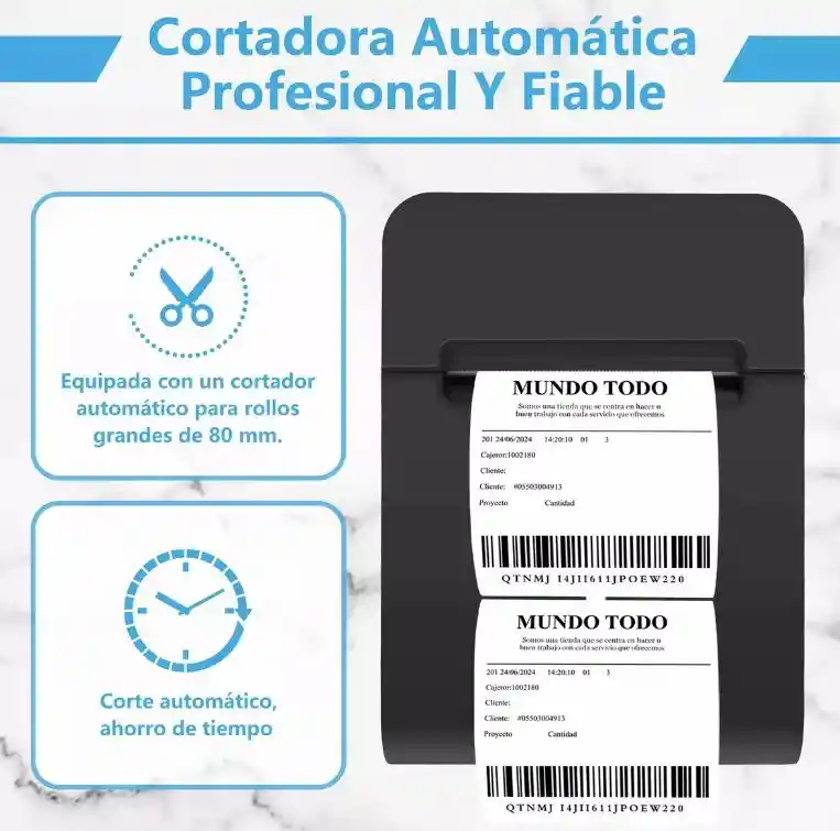 Impresora Térmica Tickets 80mm Autocorte