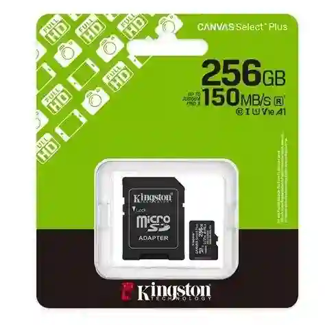 Memoria Microsd 256gb Kingston Sdhc A1 Clase 10 100 Mb/s Video Hd, Original
