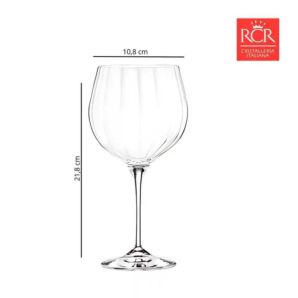 Copa Ginebra Rcr Optiq 670 Ml 2 Ud Cristal