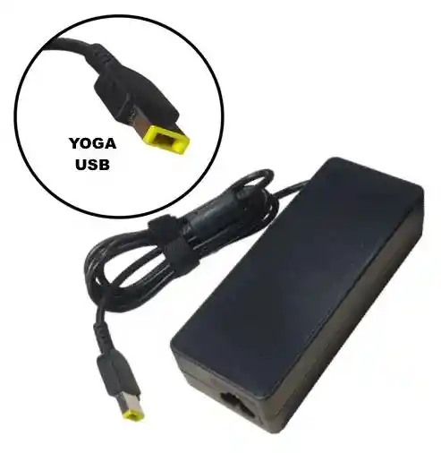 Cargador Para Lenovo 20v 4.5a 90w Yoga/usb Negro