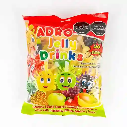 Gelatina Adro Jelly Drinks 860 Gr Frutas