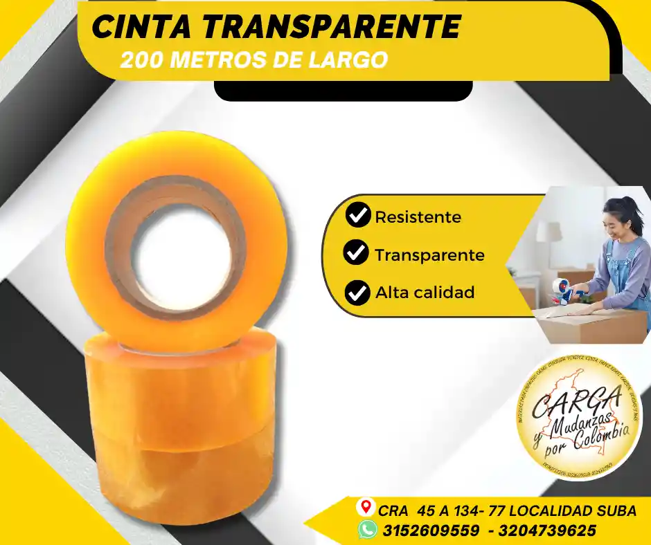 Cinta Transparente 200m-empaque
