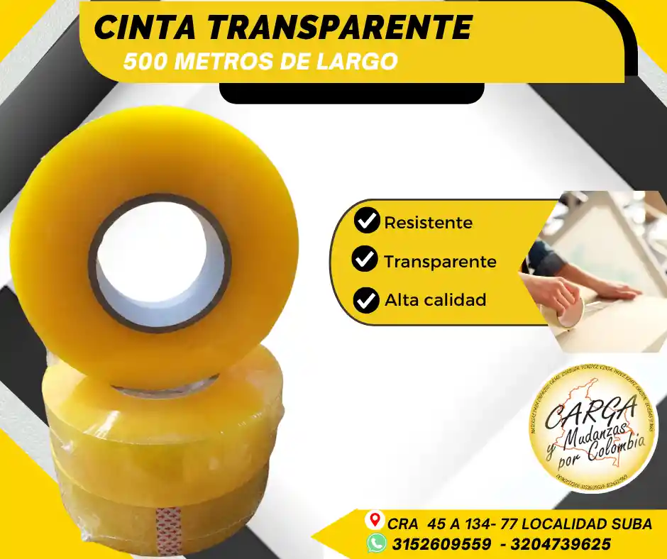 Cinta Transparente 500mtrs-empaque