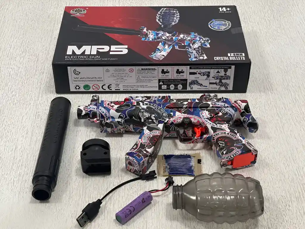 Pistola Hidrogel Juego Niños Mp5 F972