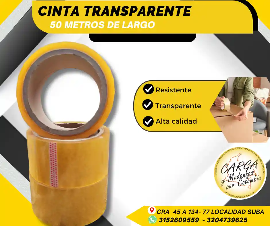 Cinta Transparente De 50mtrs-empaque