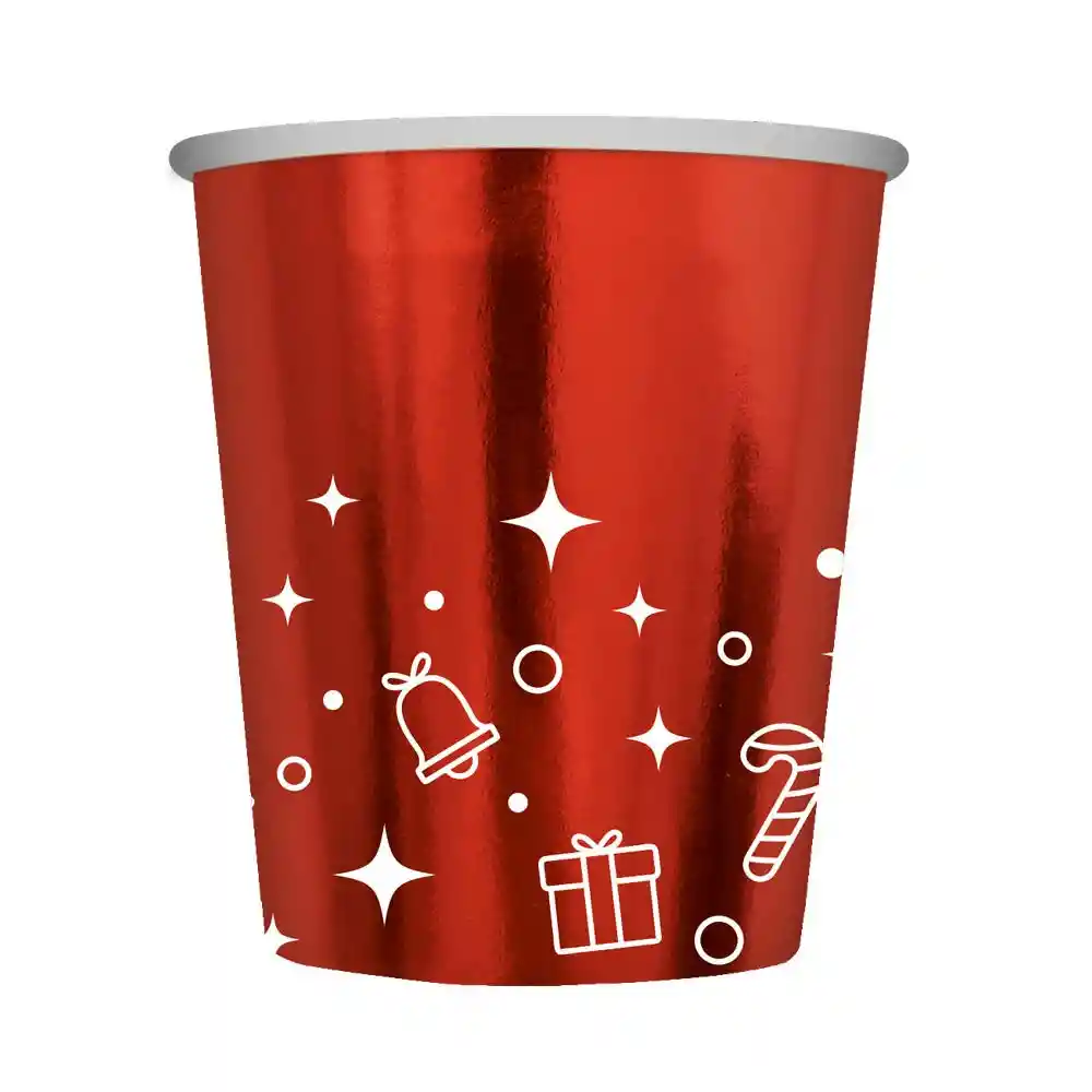 Vaso Rojo Brillante De Navidad