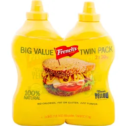 French's Mostaza 2 Unidades / 850 G / 30 O