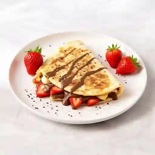 Quesadilla pecado de chocolate