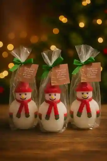 ❄️☃️vela Muñeco De Nieve “luz Invernal” – Vela 10 Cm 🕯️✨