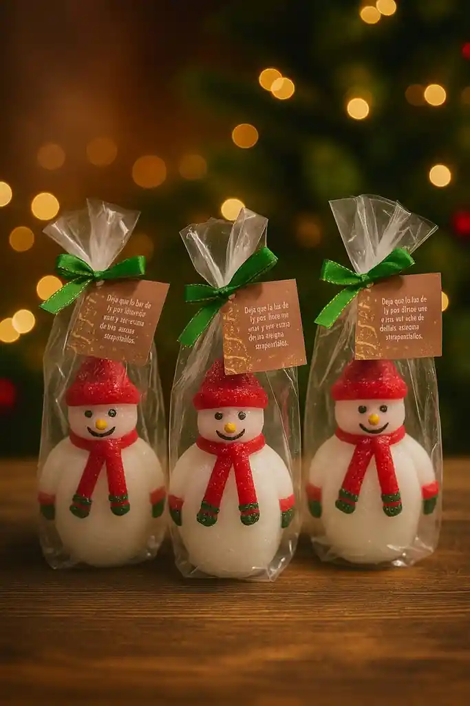 ❄️☃️vela Muñeco De Nieve “luz Invernal” – Vela 10 Cm 🕯️✨