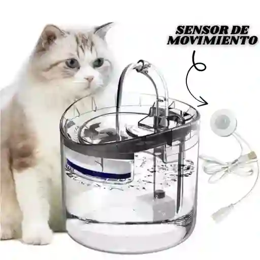 Bebedero Fuente Grifo De Agua Automatico Para Mascotas Con Sensor De Movimiento