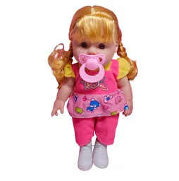Muñeca Bebe Vestido + Utencilios Pañal Tetero Juguete Niñas