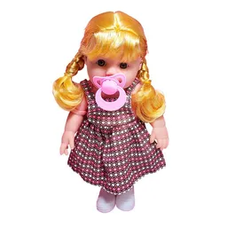 Muñeca Bebe Vestido + Utencilios Pañal Tetero Juguete Niñas